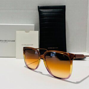 Authentic Victoria Beckham Caramel Sunglasses - New with Packaging